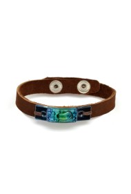 Skinny Glass & Suede Bracelet